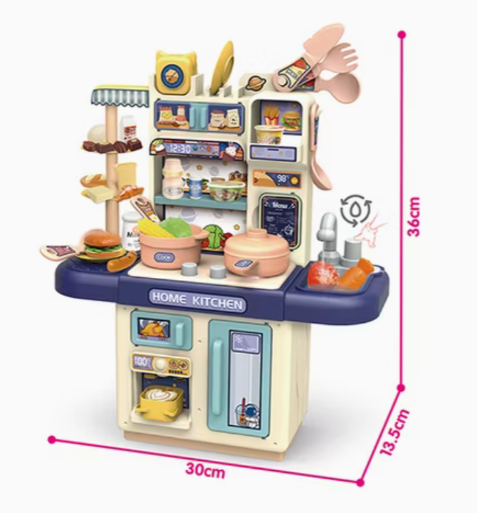 Inbealy Dream Kitchen Set with Spraying Mist and Light
