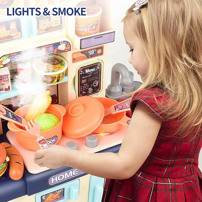 Inbealy Dream Kitchen Set with Spraying Mist and Light