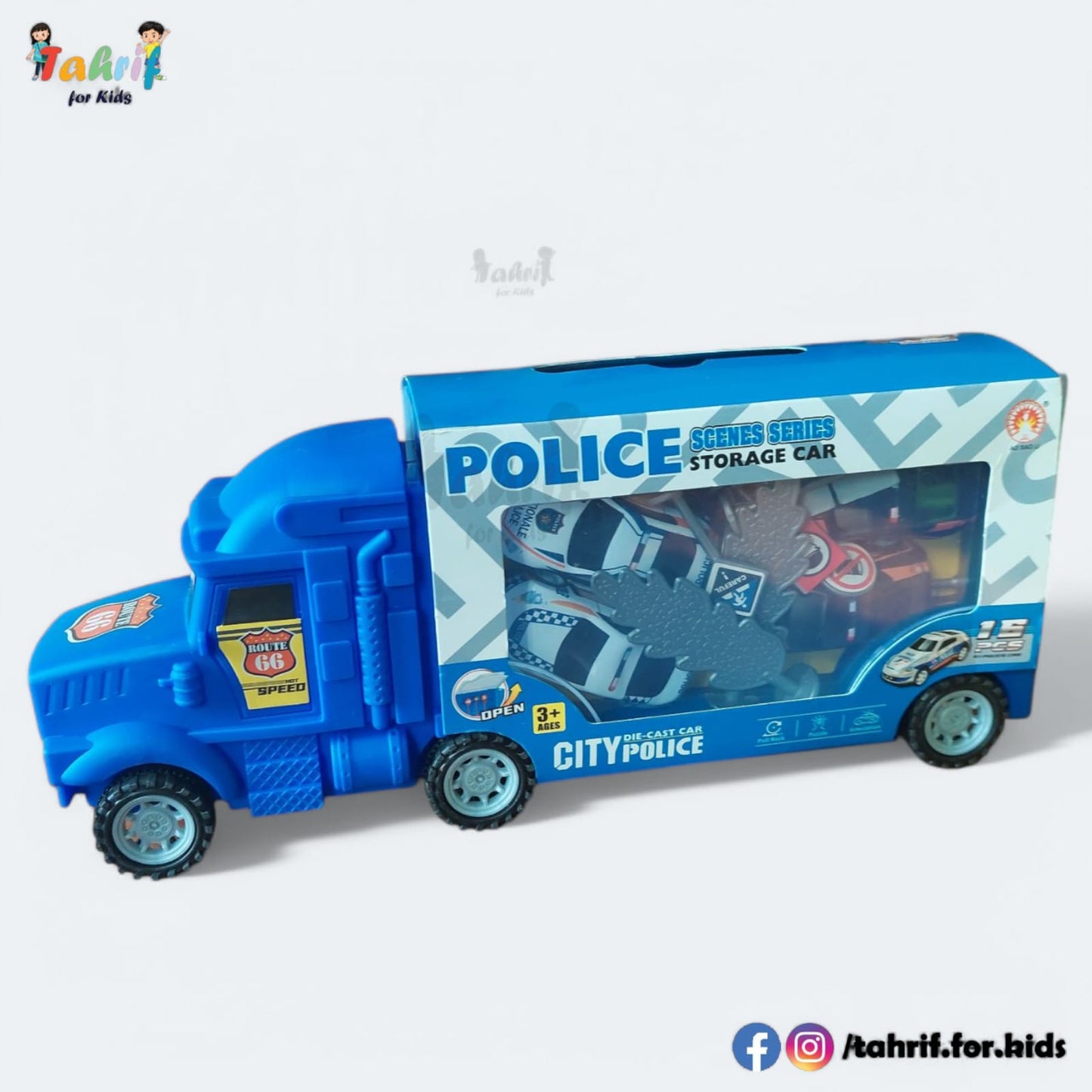 CITY POLICE AND PARK DINO Diecast Car