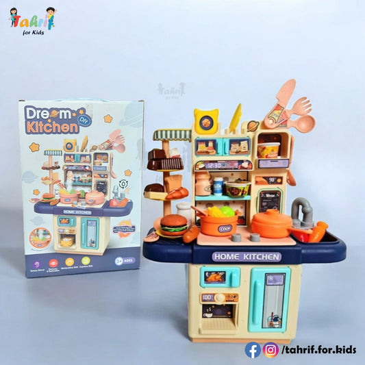 Inbealy Dream Kitchen Set with Spraying Mist and Light