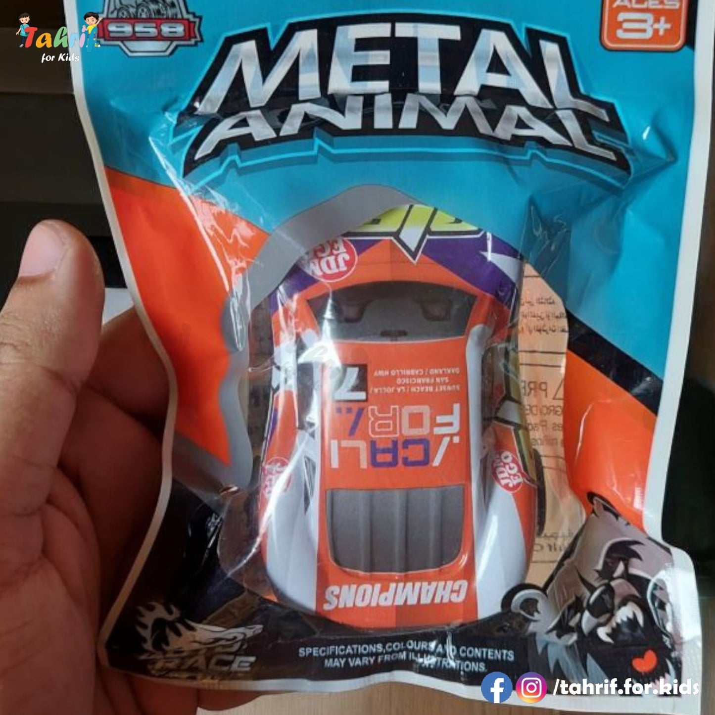 Metal Animal Pull Back Car