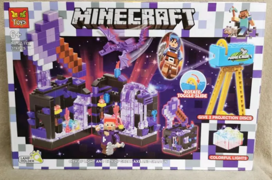 Minecraft Blocks - City of Light and City of Great AXE and Shadow (379 Pcs)