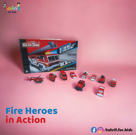 FIRE ENGINE Alloy Car Set