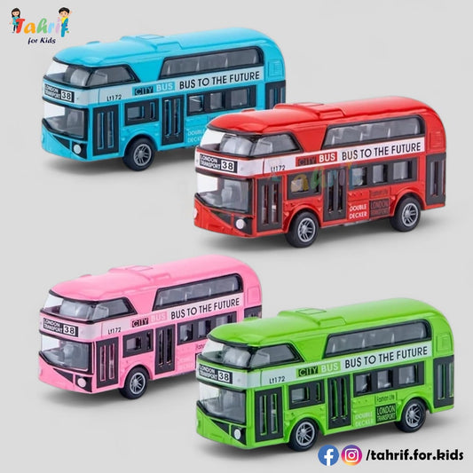 Die-Cast Metal Double Decker Bus