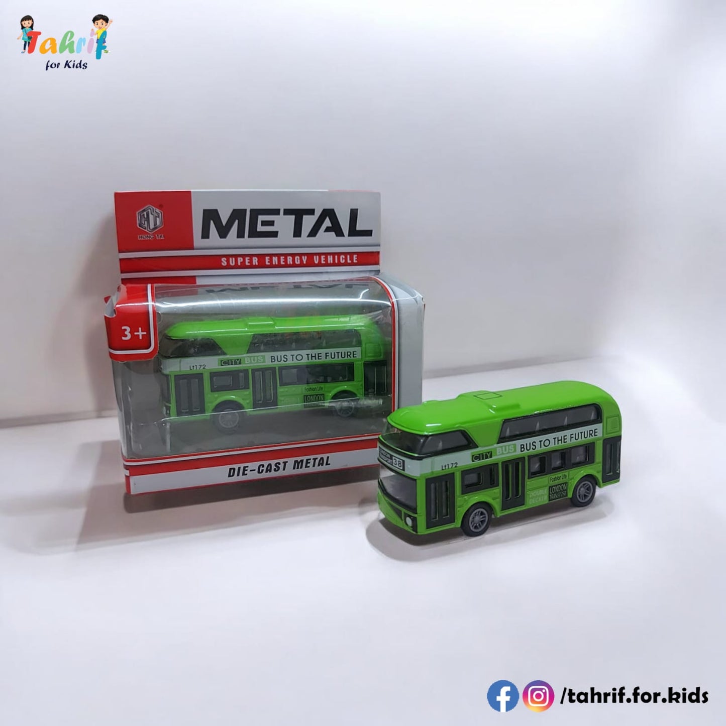 Die-Cast Metal Double Decker Bus