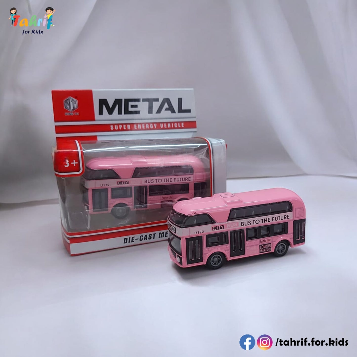 Die-Cast Metal Double Decker Bus